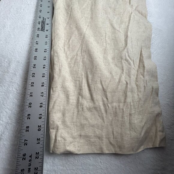 Banana Republic Womens Linen Blend Wide-Leg Sleeveless Jumpsuit 10 Beige New - Picture 11 of 13